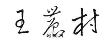 駱恆光王農村草書個性簽名怎么寫