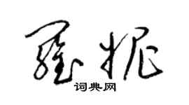 梁錦英羅妮草書個性簽名怎么寫