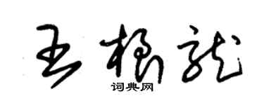 朱錫榮王根龍草書個性簽名怎么寫