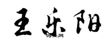 胡問遂王樂陽行書個性簽名怎么寫