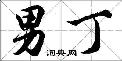 胡問遂男丁行書怎么寫