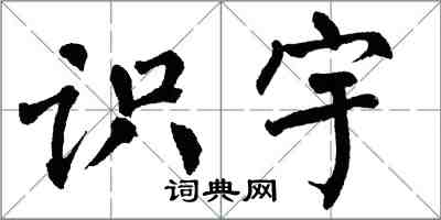 翁闓運識宇楷書怎么寫