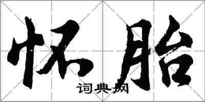 胡問遂懷胎行書怎么寫