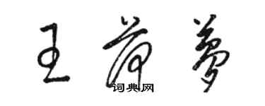 駱恆光王荷夢草書個性簽名怎么寫