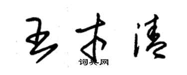 朱錫榮王才清草書個性簽名怎么寫