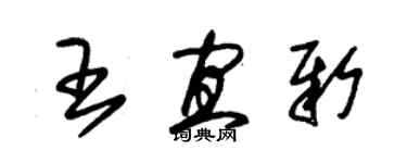 朱錫榮王宜新草書個性簽名怎么寫