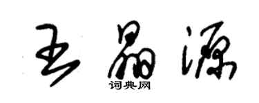 朱錫榮王晶源草書個性簽名怎么寫