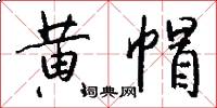 黃帽怎么寫好看