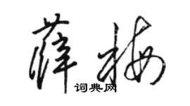 駱恆光薛梅草書個性簽名怎么寫