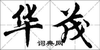 胡問遂華茂行書怎么寫