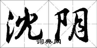 胡問遂沈陰行書怎么寫