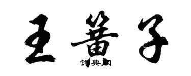 胡問遂王簧子行書個性簽名怎么寫