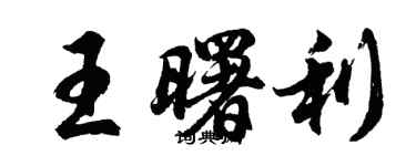 胡問遂王曙利行書個性簽名怎么寫