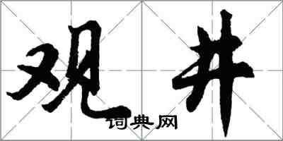 胡問遂觀井行書怎么寫