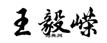 胡問遂王毅嶸行書個性簽名怎么寫
