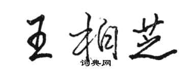 駱恆光王柏芝行書個性簽名怎么寫