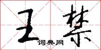 王禁怎么寫好看