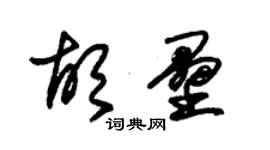 朱錫榮胡壘草書個性簽名怎么寫