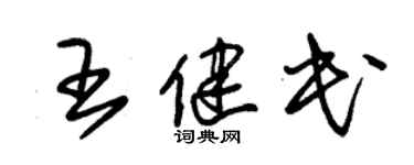 朱錫榮王健民草書個性簽名怎么寫