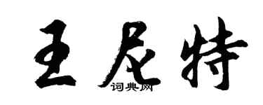 胡問遂王尼特行書個性簽名怎么寫