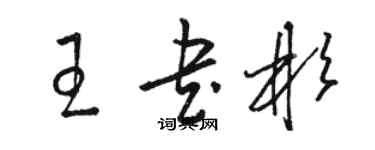 駱恆光王書彬草書個性簽名怎么寫