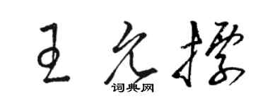 駱恆光王允標草書個性簽名怎么寫