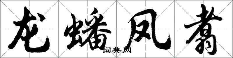 胡問遂龍蟠鳳翥行書怎么寫