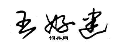 朱錫榮王好建草書個性簽名怎么寫