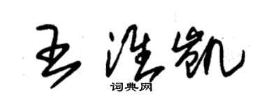 朱錫榮王淮凱草書個性簽名怎么寫