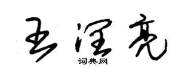 朱錫榮王潤亮草書個性簽名怎么寫