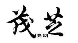 胡問遂茂芝行書個性簽名怎么寫