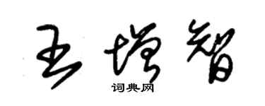 朱錫榮王增智草書個性簽名怎么寫