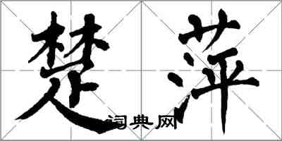 翁闓運楚萍楷書怎么寫