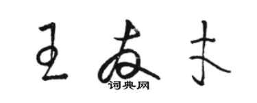 駱恆光王友才草書個性簽名怎么寫