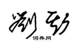 朱錫榮劉斯草書個性簽名怎么寫