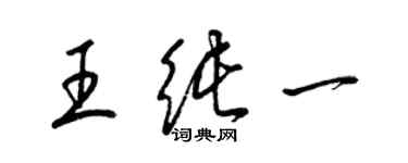 梁錦英王純一草書個性簽名怎么寫