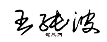 朱錫榮王純波草書個性簽名怎么寫