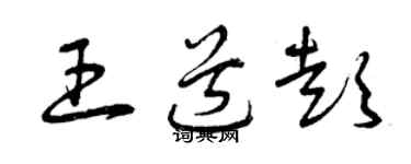 曾慶福王道彭草書個性簽名怎么寫