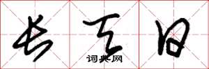 朱錫榮長天日草書怎么寫