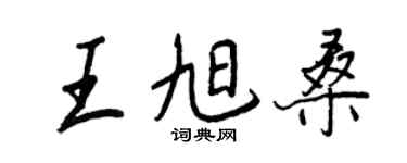 王正良王旭桑行書個性簽名怎么寫