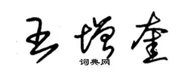 朱錫榮王增奎草書個性簽名怎么寫