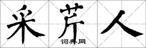 翁闓運採芹人楷書怎么寫