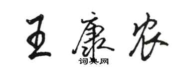 駱恆光王康農行書個性簽名怎么寫