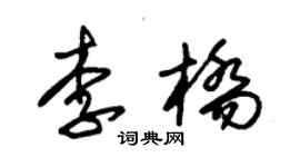 朱錫榮李橋草書個性簽名怎么寫