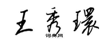 王正良王秀環行書個性簽名怎么寫