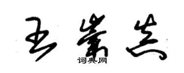 朱錫榮王崇真草書個性簽名怎么寫