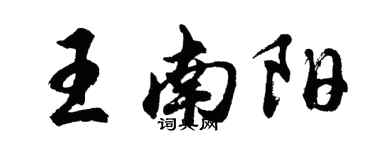 胡問遂王南陽行書個性簽名怎么寫