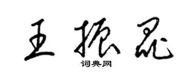 梁錦英王振昆草書個性簽名怎么寫