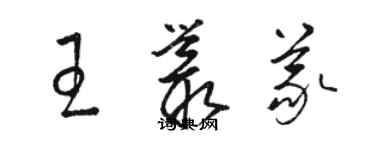 駱恆光王叢義草書個性簽名怎么寫