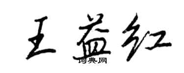 王正良王益紅行書個性簽名怎么寫